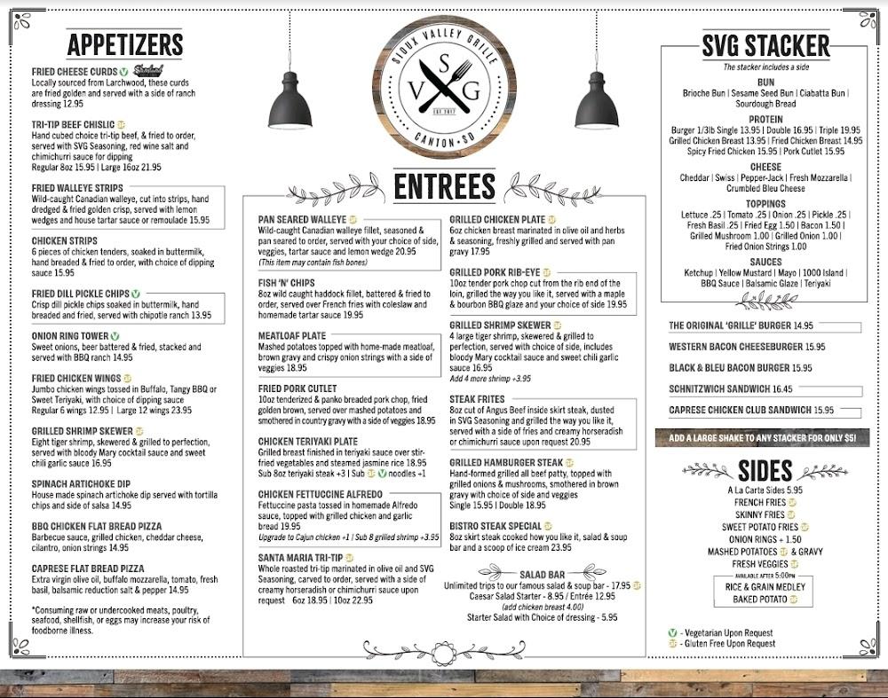 Sioux Valley Grille Fried Walleye Strips